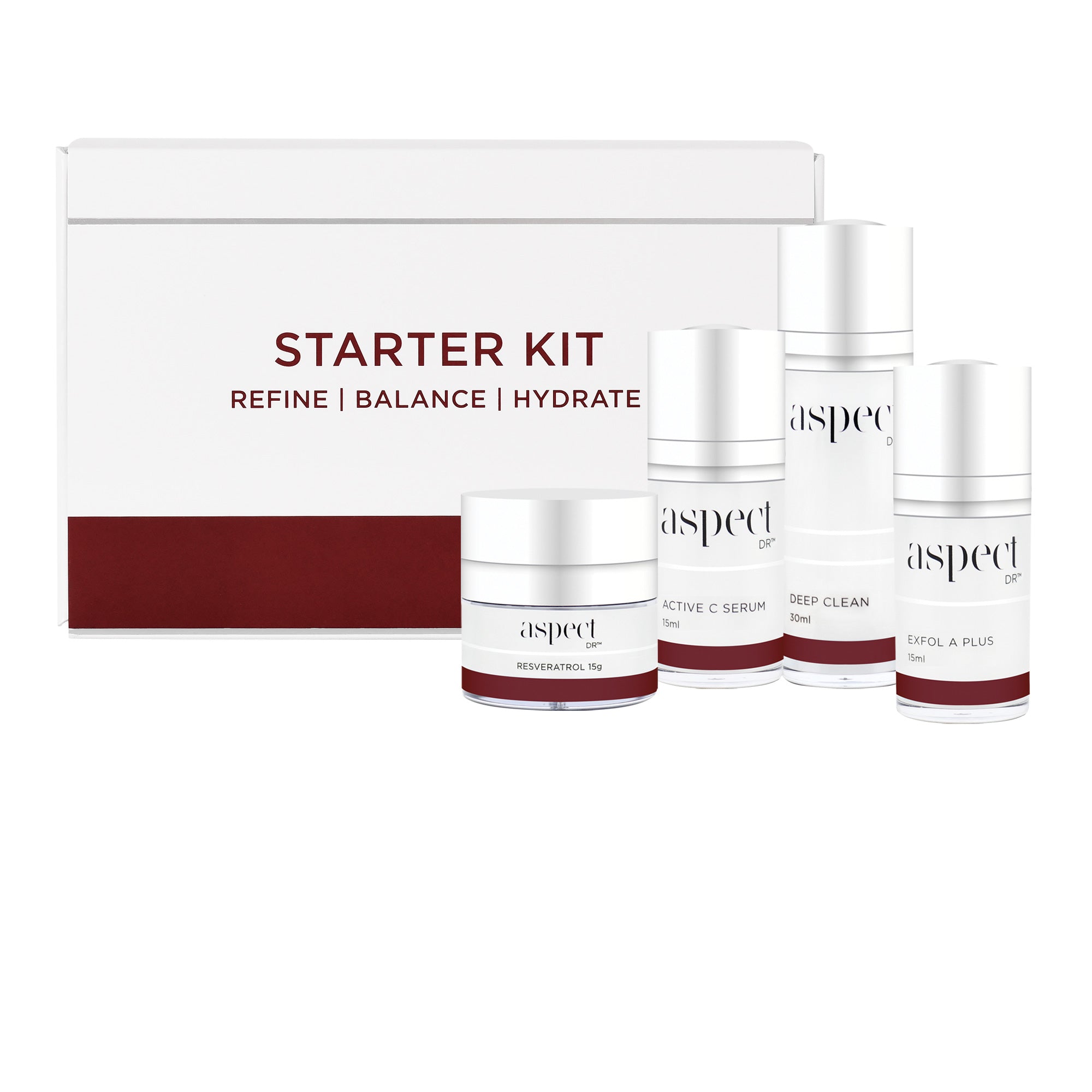 Starter Kit Aspect Dr with products